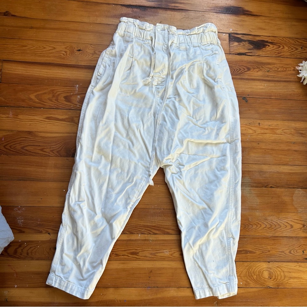 Free People Cream Trousers